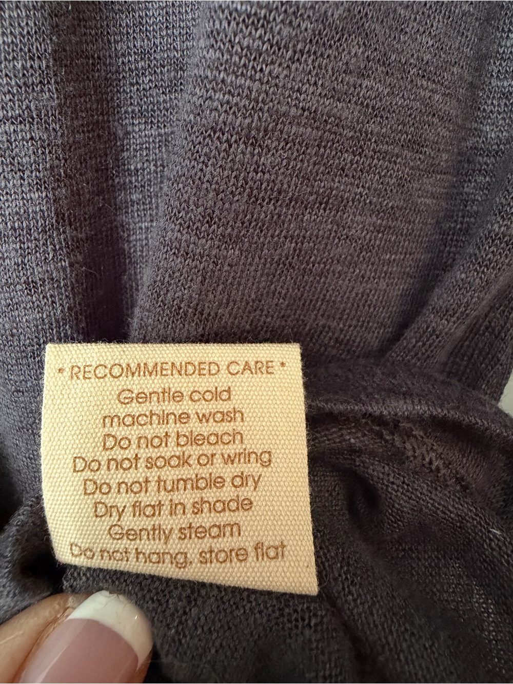 Nomad the Label, Marlee Linen Jersey Top, Charcoal - Picture 11 of 12